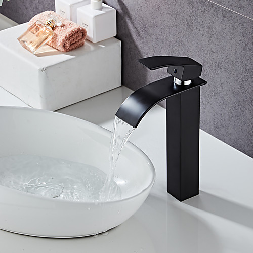 Bathroom Sink Faucet - Waterfall Painted Finishes Centerset Single Handle One HoleBath Taps
Bathroom Sink Faucet - Waterfall Painted Finishes Centerset Single Handle One HoleBath Taps