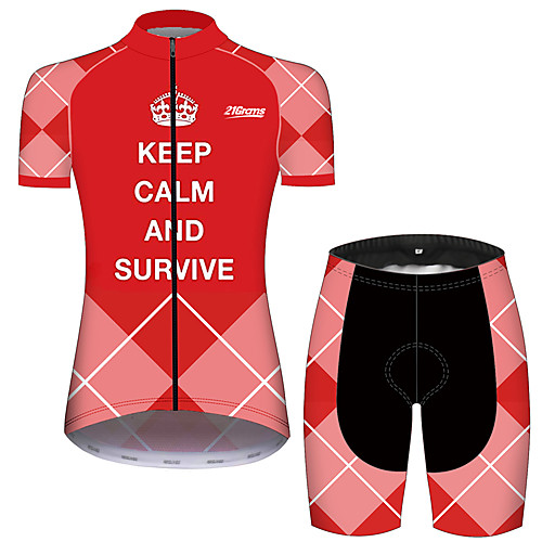 21Grams Women's Short Sleeve Cycling Jersey with Shorts Pink Plaid / Checkered Novelty Bike Clothing Suit Breathable Quick Dry Ultraviolet Resistant Sweat-wicking Sports Plaid / Checkered Mountain
21Grams Women's Short Sleeve Cycling Jersey with Shorts Pink Plaid / Checkered Novelty Bike Clothing Suit Breathable Quick Dry Ultraviolet Resistant Sweat-wicking Sports Plaid / Checkered Mountain