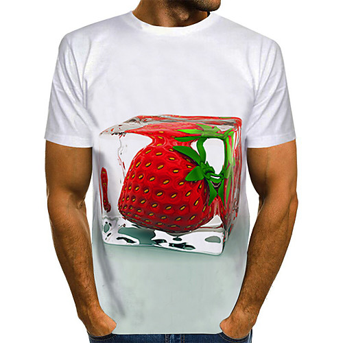 Men's Daily Holiday Street chic / Exaggerated T-shirt - Color Block / 3D / Abstract Print White
Men's Daily Holiday Street chic / Exaggerated T-shirt - Color Block / 3D / Abstract Print White