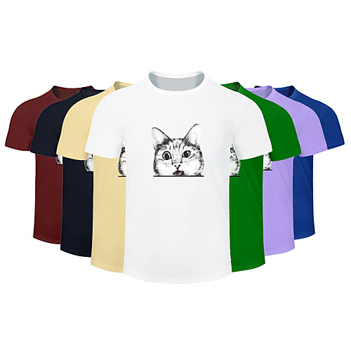 Men's Women's Cotton Running T-Shirt Workout Shirt Round Neck Running Active Training Jogging Breathable Quick Dry Moisture Wicking Sportswear Cat Plus Size Tee / T-shirt Top Short Sleeve Activewear
Men's Women's Cotton Running T-Shirt Workout Shirt Round Neck Running Active Training Jogging Breathable Quick Dry Moisture Wicking Sportswear Cat Plus Size Tee / T-shirt Top Short Sleeve Activewear