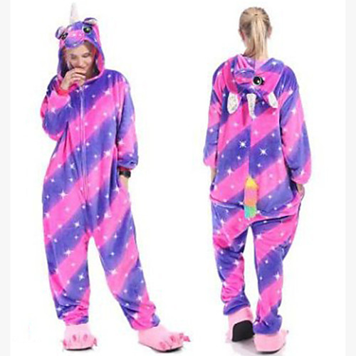 Adults' Kigurumi Pajamas Unicorn Onesie Pajamas Flannelette Purple / Yellow / Light Purple Cosplay For Men and Women Animal Sleepwear Cartoon Festival / Holiday Costumes
Adults' Kigurumi Pajamas Unicorn Onesie Pajamas Flannelette Purple / Yellow / Light Purple Cosplay For Men and Women Animal Sleepwear Cartoon Festival / Holiday Costumes