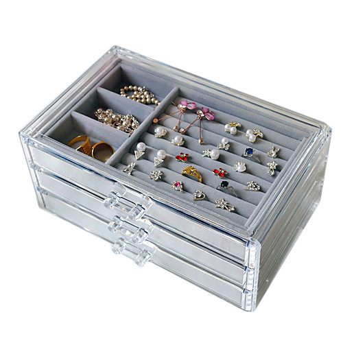 Storage Organization Jewelry Collection Cloth / Plastic Square Portable / Creative
Storage Organization Jewelry Collection Cloth / Plastic Square Portable / Creative