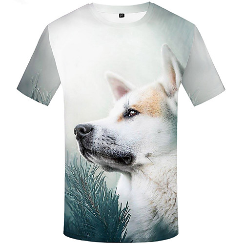 Men's Daily Sports Basic / Street chic T-shirt - 3D / Graphic / Animal Print White
Men's Daily Sports Basic / Street chic T-shirt - 3D / Graphic / Animal Print White