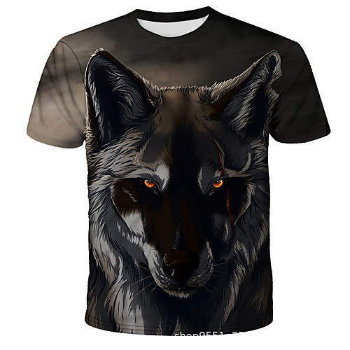 Men's 3D Tie Dye Wolf Print T-shirt Street chic Exaggerated Daily Holiday Round Neck Rainbow / Short Sleeve / Animal
Men's 3D Tie Dye Wolf Print T-shirt Street chic Exaggerated Daily Holiday Round Neck Rainbow / Short Sleeve / Animal