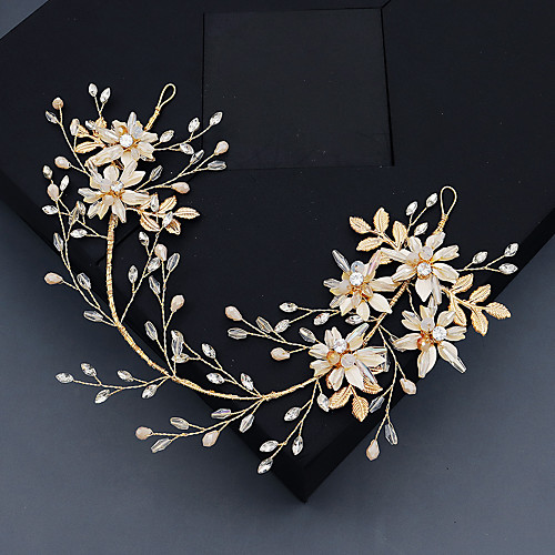 Women's Headbands For Wedding Anniversary Gift Formal Crystal Rhinestone Golden 1pc
Women's Headbands For Wedding Anniversary Gift Formal Crystal Rhinestone Golden 1pc