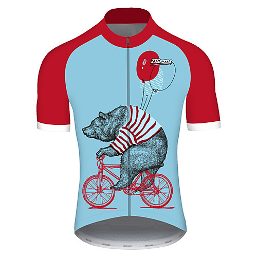 21Grams Men's Short Sleeve Cycling Jersey 100% Polyester RedBlue Animal Balloon Bear Bike Jersey Top Mountain Bike MTB Road Bike Cycling UV Resistant Breathable Quick Dry Sports Clothing Apparel
21Grams Men's Short Sleeve Cycling Jersey 100% Polyester RedBlue Animal Balloon Bear Bike Jersey Top Mountain Bike MTB Road Bike Cycling UV Resistant Breathable Quick Dry Sports Clothing Apparel