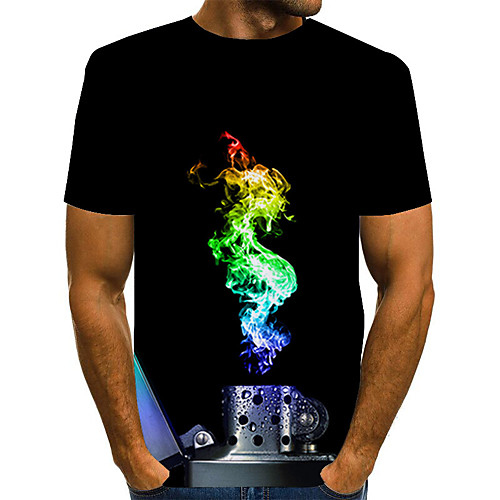 Men's Daily Holiday Street chic / Exaggerated T-shirt - Color Block / 3D / Abstract Print Black
Men's Daily Holiday Street chic / Exaggerated T-shirt - Color Block / 3D / Abstract Print Black