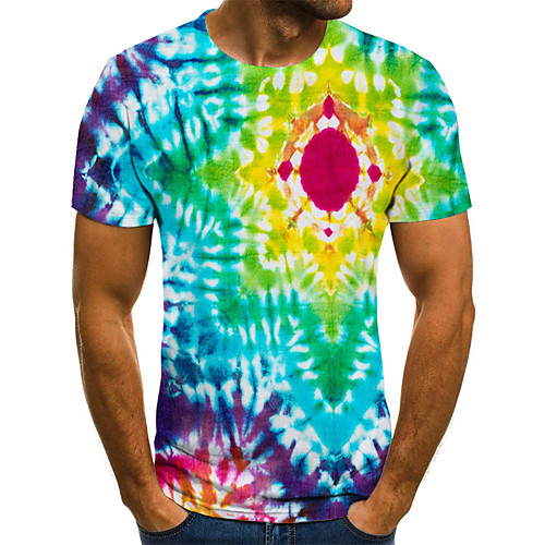 Men's Daily Going out Street chic / Exaggerated T-shirt - Geometric / 3D / Graphic Pleated / Print Rainbow
Men's Daily Going out Street chic / Exaggerated T-shirt - Geometric / 3D / Graphic Pleated / Print Rainbow