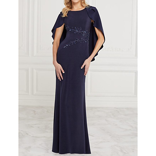 Sheath / Column Jewel Neck Floor Length Chiffon Sleeveless Elegant Mother of the Bride Dress with Appliques Mother's Day 2020
Sheath / Column Jewel Neck Floor Length Chiffon Sleeveless Elegant Mother of the Bride Dress with Appliques Mother's Day 2020