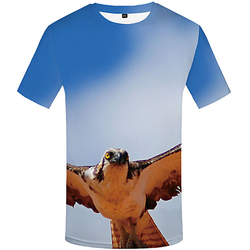 Men's Daily Sports Basic / Street chic T-shirt - 3D / Graphic / Animal Print Light Blue
Men's Daily Sports Basic / Street chic T-shirt - 3D / Graphic / Animal Print Light Blue