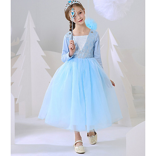 Ball Gown Ankle Length Event / Party / Birthday Flower Girl Dresses - Polyester Long Sleeve Square Neck with Splicing / Paillette
Ball Gown Ankle Length Event / Party / Birthday Flower Girl Dresses - Polyester Long Sleeve Square Neck with Splicing / Paillette