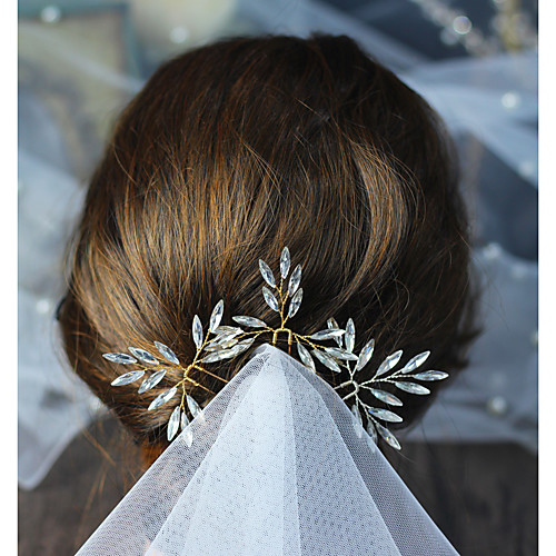 Simple Style Rhinestone / Alloy Hair Stick with Glitter / Crystals / Rhinestones One Pair × 2 Wedding / Daily Wear Headpiece
Simple Style Rhinestone / Alloy Hair Stick with Glitter / Crystals / Rhinestones One Pair × 2 Wedding / Daily Wear Headpiece