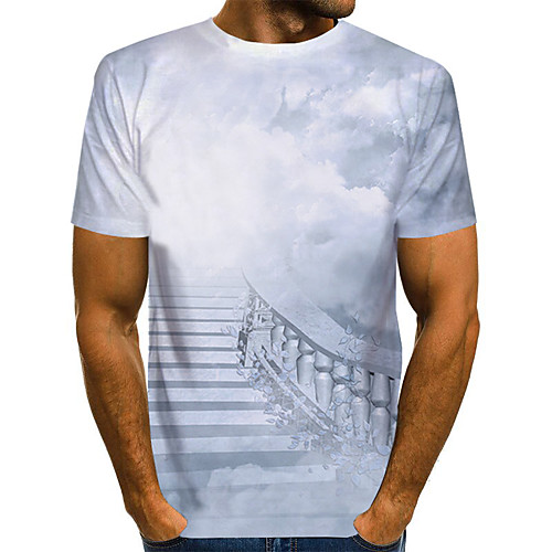 Men's Daily Weekend Basic / Exaggerated T-shirt - Color Block / Rainbow / Abstract Print White
Men's Daily Weekend Basic / Exaggerated T-shirt - Color Block / Rainbow / Abstract Print White