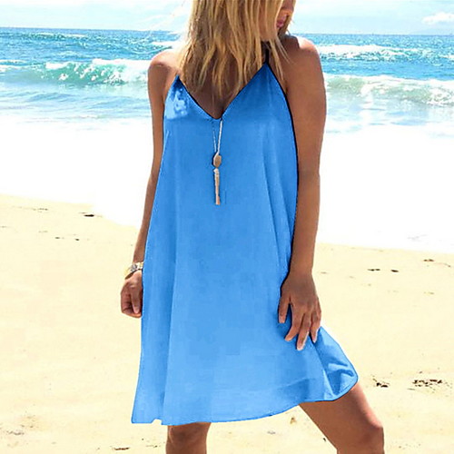 Women's A Line Dress - Sleeveless Solid Color Summer Strap Casual 2020 Wine White Black Blue Yellow Fuchsia S M L XL XXL XXXL XXXXL XXXXXL
Women's A Line Dress - Sleeveless Solid Color Summer Strap Casual 2020 Wine White Black Blue Yellow Fuchsia S M L XL XXL XXXL XXXXL XXXXXL