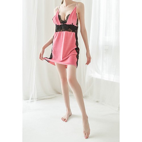 Women's Lace / Backless / Cut Out Suits Nightwear Jacquard / Solid Colored Blushing Pink Red White One-Size
Women's Lace / Backless / Cut Out Suits Nightwear Jacquard / Solid Colored Blushing Pink Red White One-Size