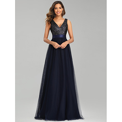 A-Line Sparkle Blue Party Wear Prom Dress V Neck Sleeveless Floor Length Tulle with Sequin 2020
A-Line Sparkle Blue Party Wear Prom Dress V Neck Sleeveless Floor Length Tulle with Sequin 2020