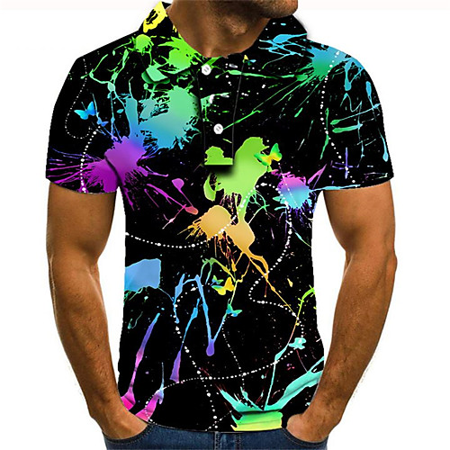Men's Plus Size Color Block 3D Polo Street chic Exaggerated Daily Going out Shirt Collar Rainbow / Short Sleeve
Men's Plus Size Color Block 3D Polo Street chic Exaggerated Daily Going out Shirt Collar Rainbow / Short Sleeve