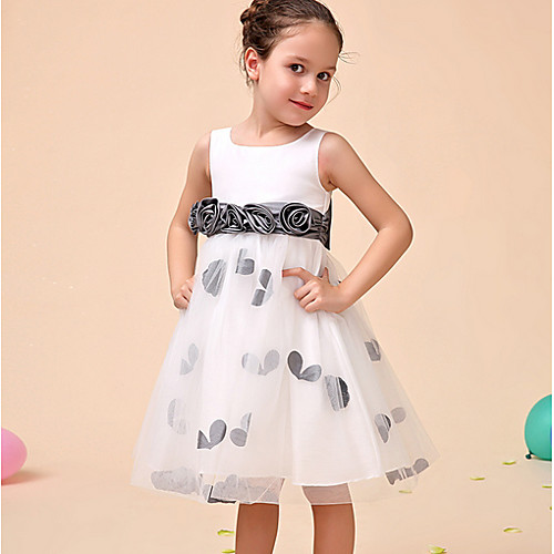 Ball Gown Ankle Length Party Flower Girl Dresses - Polyester Sleeveless Jewel Neck with Pattern / Print / Appliques
Ball Gown Ankle Length Party Flower Girl Dresses - Polyester Sleeveless Jewel Neck with Pattern / Print / Appliques