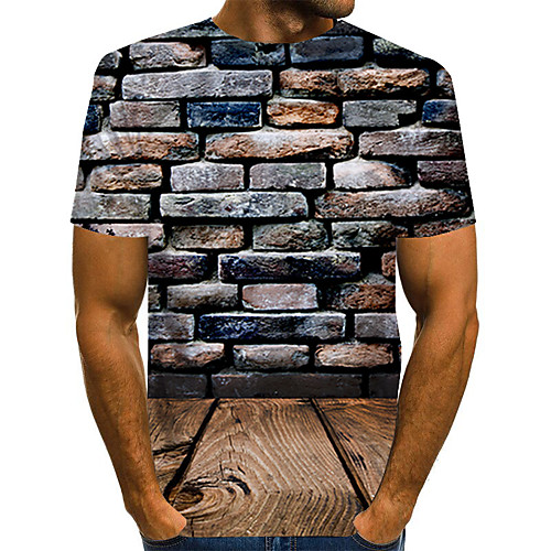 Men's Daily Holiday Street chic / Exaggerated T-shirt - Color Block / 3D / Abstract Print Rainbow
Men's Daily Holiday Street chic / Exaggerated T-shirt - Color Block / 3D / Abstract Print Rainbow