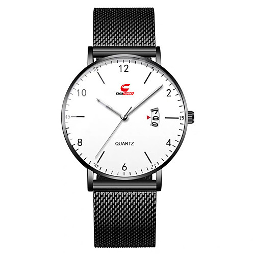 Men's Steel Band Watches Japanese Quartz Stainless Steel 30 m Water Resistant / Waterproof Calendar / date / day Day Date Analog Fashion Cool - BlackGloden White Black One Year Battery Life
Men's Steel Band Watches Japanese Quartz Stainless Steel 30 m Water Resistant / Waterproof Calendar / date / day Day Date Analog Fashion Cool - BlackGloden White Black One Year Battery Life