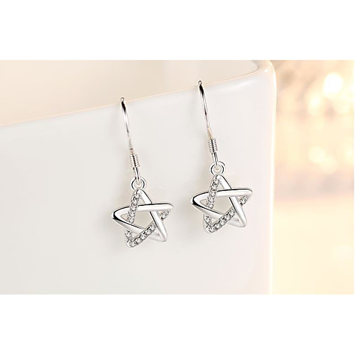 Women's Hoop Earrings Earrings Classic Fashion Star Punk Trendy Romantic Sweet Cute Earrings Jewelry Silver For Gift Date Street Birthday Festival 1 Pair
Women's Hoop Earrings Earrings Classic Fashion Star Punk Trendy Romantic Sweet Cute Earrings Jewelry Silver For Gift Date Street Birthday Festival 1 Pair