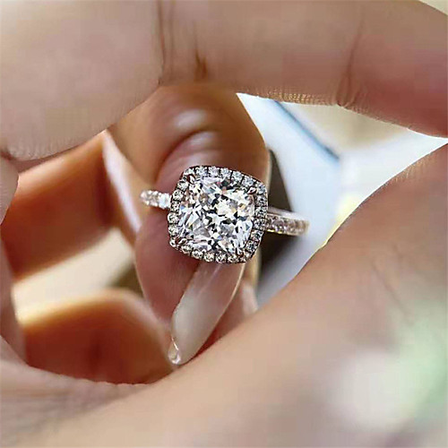 2 carat Synthetic Diamond Ring Silver For Women's Square Cut Stylish Luxury Classic Sexy Wedding Party Evening Formal High Quality Big
2 carat Synthetic Diamond Ring Silver For Women's Square Cut Stylish Luxury Classic Sexy Wedding Party Evening Formal High Quality Big