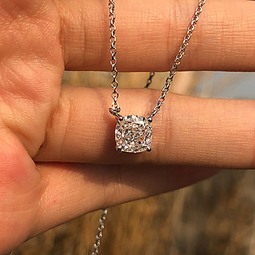 1 carat Synthetic Diamond Necklace Alloy For Women's Princess cut Simple Luxury Elegant Bridal Wedding Party Evening Formal High Quality Solitaire
1 carat Synthetic Diamond Necklace Alloy For Women's Princess cut Simple Luxury Elegant Bridal Wedding Party Evening Formal High Quality Solitaire