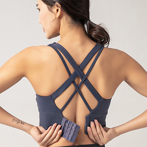 Women's Sports Bra Bralette Criss Cross Elastane Running Fitness Jogging Breathable Soft Sweat-wicking Padded Medium Support Pink Blue Black Solid Colored / Stretchy
Women's Sports Bra Bralette Criss Cross Elastane Running Fitness Jogging Breathable Soft Sweat-wicking Padded Medium Support Pink Blue Black Solid Colored / Stretchy