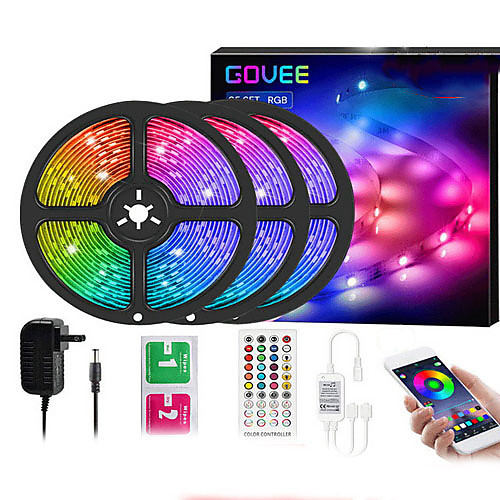 20m Flexible LED Light Strips 600 LEDs SMD5050 Multi Color Decorative / TV Background 12 V
20m Flexible LED Light Strips 600 LEDs SMD5050 Multi Color Decorative / TV Background 12 V