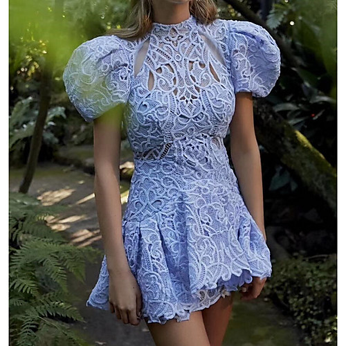A-Line High Neck Short / Mini Polyester Cut Out / Luxurious Homecoming / Cocktail Party Dress with Lace Insert 2020 / Puff / Balloon Sleeve
A-Line High Neck Short / Mini Polyester Cut Out / Luxurious Homecoming / Cocktail Party Dress with Lace Insert 2020 / Puff / Balloon Sleeve