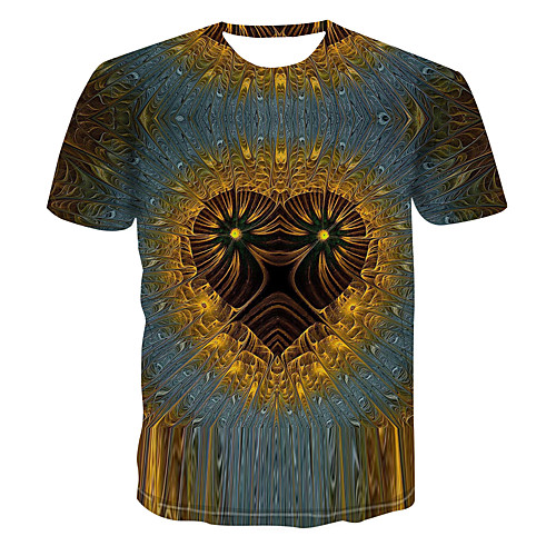 Men's Club Weekend Street chic / Punk & Gothic T-shirt - Color Block / 3D / Abstract Print Brown
Men's Club Weekend Street chic / Punk & Gothic T-shirt - Color Block / 3D / Abstract Print Brown