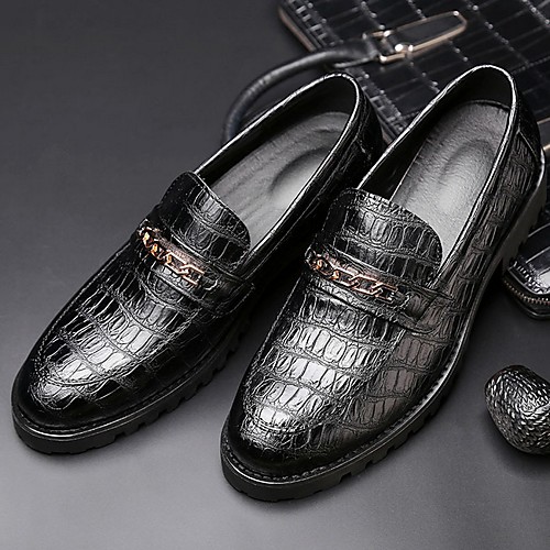 Men's PU Spring & Summer Classic Loafers & Slip-Ons Black 
Men's PU Spring & Summer Classic Loafers & Slip-Ons Black