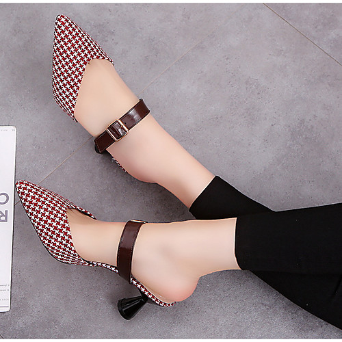 Women's Loafers & Slip-Ons Stiletto Heel Pointed Toe PU Summer Light Red / Black
Women's Loafers & Slip-Ons Stiletto Heel Pointed Toe PU Summer Light Red / Black