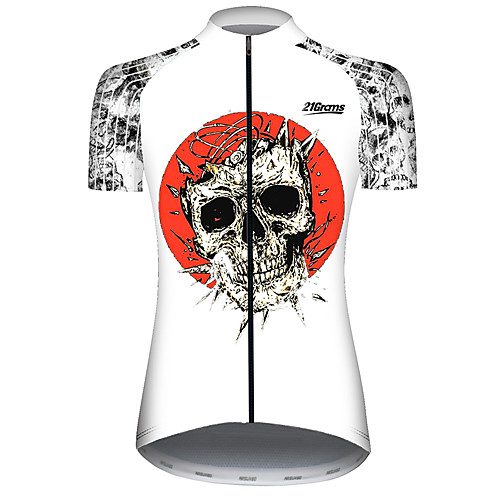 21Grams Women's Short Sleeve Cycling Jersey Black / White Skull Bike Jersey Top Mountain Bike MTB Road Bike Cycling UV Resistant Breathable Quick Dry Sports Clothing Apparel / Stretchy
21Grams Women's Short Sleeve Cycling Jersey Black / White Skull Bike Jersey Top Mountain Bike MTB Road Bike Cycling UV Resistant Breathable Quick Dry Sports Clothing Apparel / Stretchy