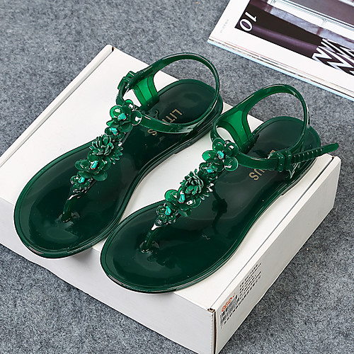 Women's Sandals Flat Heel Open Toe PVC Spring & Summer Light Grey / Green / Black
Women's Sandals Flat Heel Open Toe PVC Spring & Summer Light Grey / Green / Black