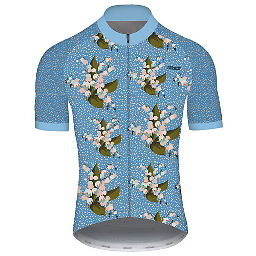 21Grams Men's Short Sleeve Cycling Jersey Blue Floral Botanical Bike Jersey Top Mountain Bike MTB Road Bike Cycling UV Resistant Breathable Quick Dry Sports Clothing Apparel / Stretchy
21Grams Men's Short Sleeve Cycling Jersey Blue Floral Botanical Bike Jersey Top Mountain Bike MTB Road Bike Cycling UV Resistant Breathable Quick Dry Sports Clothing Apparel / Stretchy
