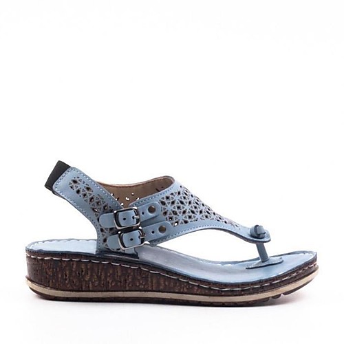 Women's Sandals 2020 Wedge Heel Open Toe PU Classic / Casual Spring & Fall / Spring & Summer Blue / White / Black
Women's Sandals 2020 Wedge Heel Open Toe PU Classic / Casual Spring & Fall / Spring & Summer Blue / White / Black