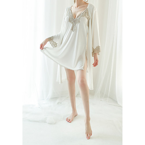 Women's Lace / Backless / Cut Out Suits Nightwear Jacquard / Solid Colored Red Green White One-Size
Women's Lace / Backless / Cut Out Suits Nightwear Jacquard / Solid Colored Red Green White One-Size