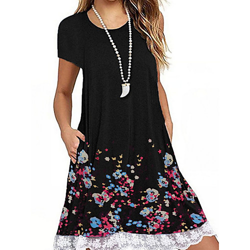Women's Sheath Dress - Short Sleeves Geometric Elegant Wine Black Purple Navy Blue S M L XL XXL
Women's Sheath Dress - Short Sleeves Geometric Elegant Wine Black Purple Navy Blue S M L XL XXL