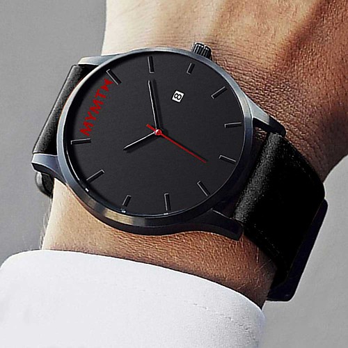 Men's Dress Watch Quartz Modern Style Leather Black / Brown 30 m Calendar / date / day Large Dial Analog Casual Fashion - Brown Black One Year Battery Life / Stainless Steel
Men's Dress Watch Quartz Modern Style Leather Black / Brown 30 m Calendar / date / day Large Dial Analog Casual Fashion - Brown Black One Year Battery Life / Stainless Steel
