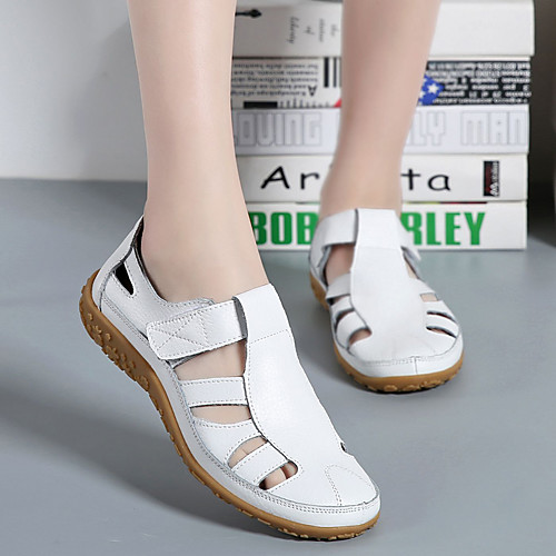 Women's Sandals 2020 Flat Heel Round Toe Cowhide Casual Walking Shoes Fall / Spring & Summer Red / White / Black
Women's Sandals 2020 Flat Heel Round Toe Cowhide Casual Walking Shoes Fall / Spring & Summer Red / White / Black