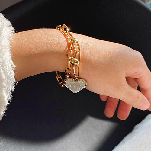 Women's Vintage Bracelet Bracelet Pendant Bracelet Coin Heart Simple Elegant Trendy Fashion Cute Alloy Bracelet Jewelry Gold For Gift Date Birthday Beach Festival
Women's Vintage Bracelet Bracelet Pendant Bracelet Coin Heart Simple Elegant Trendy Fashion Cute Alloy Bracelet Jewelry Gold For Gift Date Birthday Beach Festival