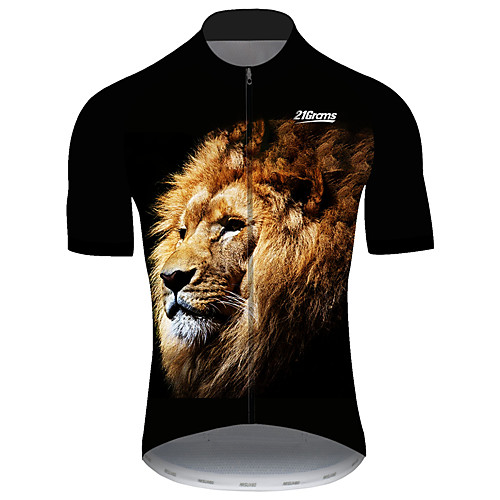 21Grams Men's Short Sleeve Cycling Jersey 100% Polyester Black / Yellow Animal Lion Bike Jersey Top Mountain Bike MTB Road Bike Cycling UV Resistant Breathable Quick Dry Sports Clothing Apparel
21Grams Men's Short Sleeve Cycling Jersey 100% Polyester Black / Yellow Animal Lion Bike Jersey Top Mountain Bike MTB Road Bike Cycling UV Resistant Breathable Quick Dry Sports Clothing Apparel