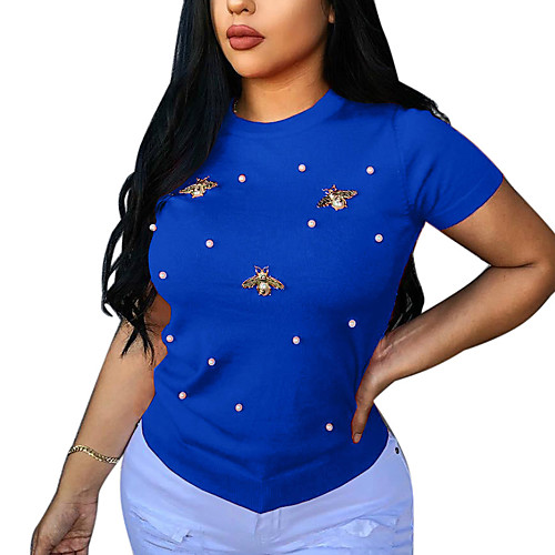 Women's Daily Going out Basic / Street chic T-shirt - Solid Colored Patchwork Yellow
Women's Daily Going out Basic / Street chic T-shirt - Solid Colored Patchwork Yellow