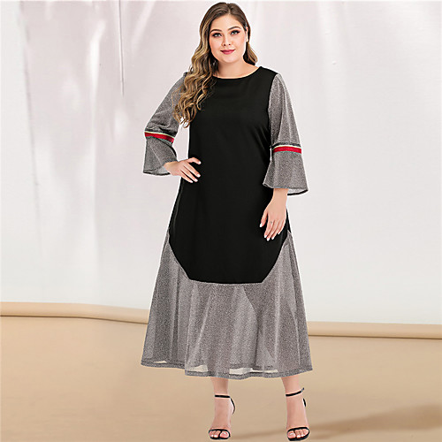 Women's Gray Dress Casual Elegant Spring & Summer Daily Going out A Line Sheath Chiffon Color Block Solid Color Flare Cuff Sleeve Shimmery L XL
Women's Gray Dress Casual Elegant Spring & Summer Daily Going out A Line Sheath Chiffon Color Block Solid Color Flare Cuff Sleeve Shimmery L XL
