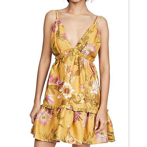 A-Line V Neck Short / Mini Polyester Flirty / Floral Holiday / Cocktail Party Dress with Pattern / Print 2020
A-Line V Neck Short / Mini Polyester Flirty / Floral Holiday / Cocktail Party Dress with Pattern / Print 2020