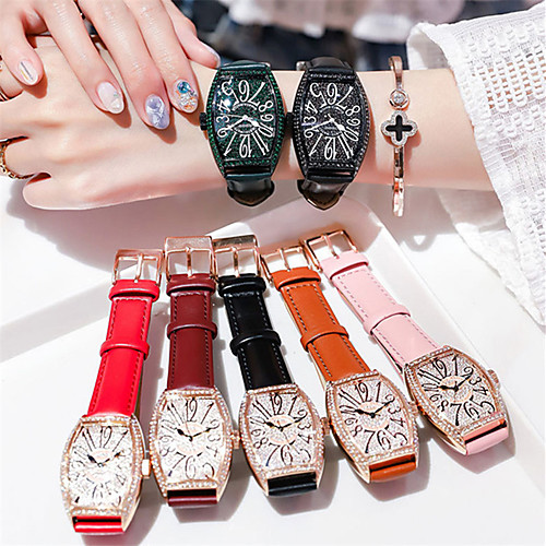 Women's Quartz Watches Luxury Fashion Genuine Leather Japanese Quartz White / Black Blushing Pink Red Water Resistant / Waterproof 30 m Analog One Year Battery Life
Women's Quartz Watches Luxury Fashion Genuine Leather Japanese Quartz White / Black Blushing Pink Red Water Resistant / Waterproof 30 m Analog One Year Battery Life