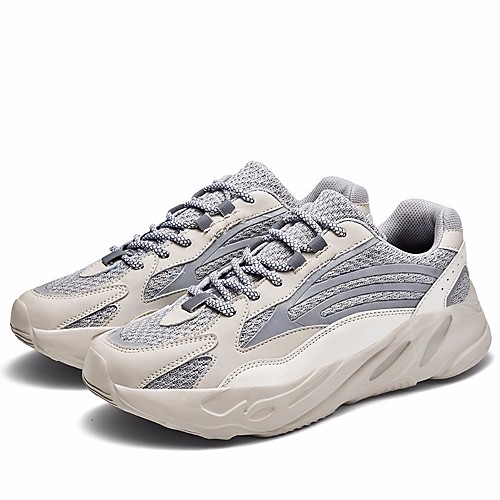 Men's Faux Leather Spring & Summer Sporty Trainers / Athletic Shoes Walking Shoes Breathable Dark Grey / Beige
Men's Faux Leather Spring & Summer Sporty Trainers / Athletic Shoes Walking Shoes Breathable Dark Grey / Beige