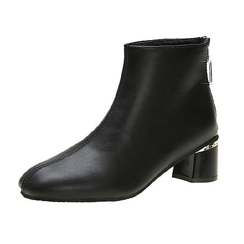 Women's Boots Chunky Heel Square Toe PU Mid-Calf Boots Fall & Winter Black
Women's Boots Chunky Heel Square Toe PU Mid-Calf Boots Fall & Winter Black
