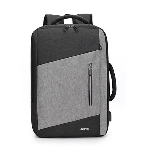 Large Capacity Oxford Zipper Commuter Backpack Color Block Daily Black / Gray
Large Capacity Oxford Zipper Commuter Backpack Color Block Daily Black / Gray